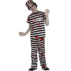 Funidelia Disfraces|Halloween*Disfraz infantil de Prisionero Zombie (7-9 años)