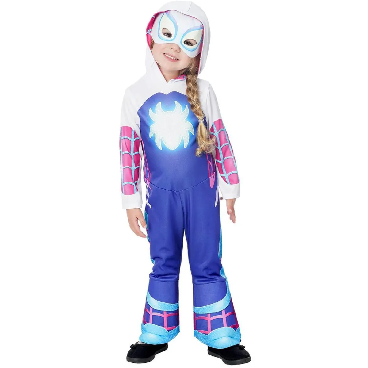 RUBIE'S Disfraces|Halloween*Disfraz infantil Ghost Spider Glow in the Dark 3-4 años