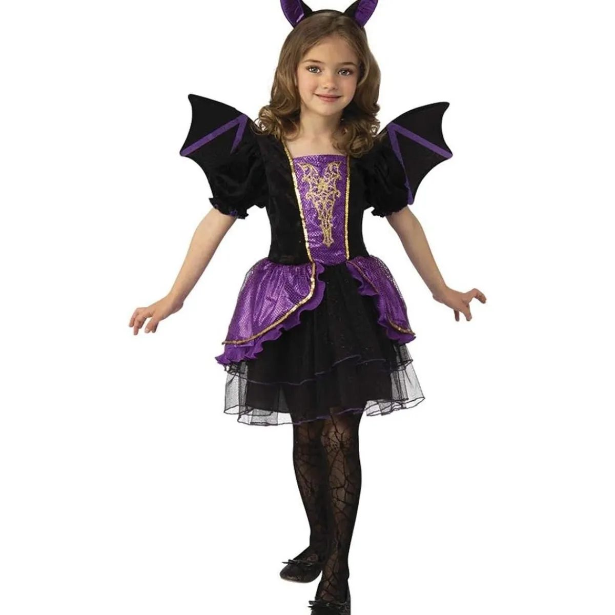 RUBIE'S Disfraces|Halloween*Disfraz Murcielaguita con alas ㅤ