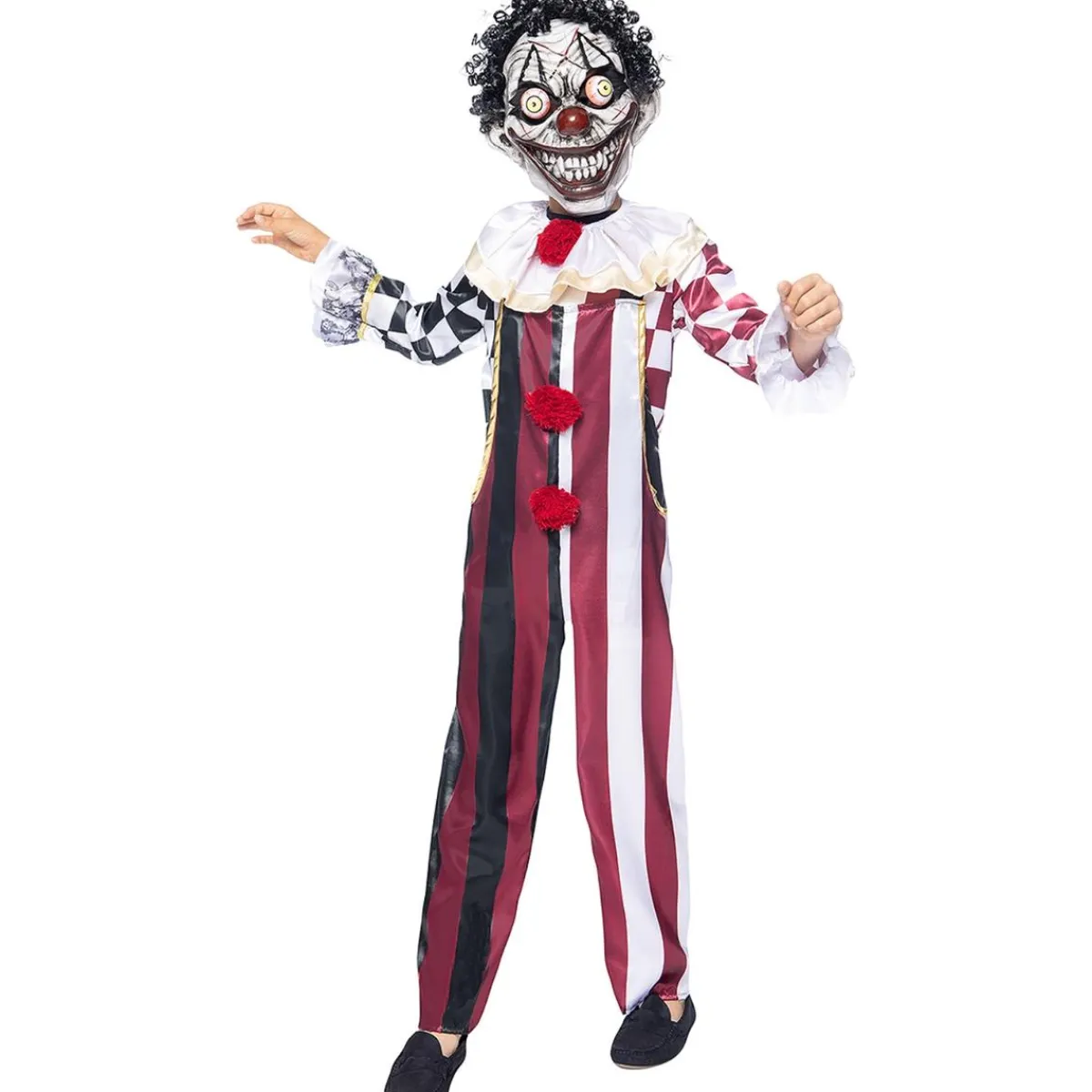 Funidelia Disfraces|Halloween*Disfraz Payaso Terrorífico Premium niño 7-9 años