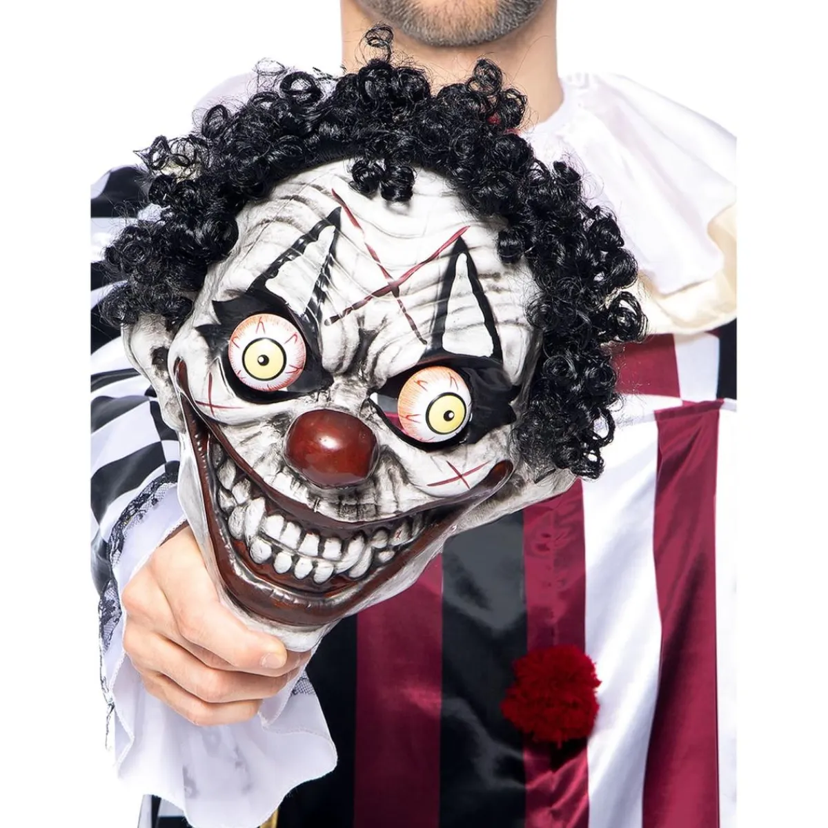 Funidelia Disfraces|Halloween*Disfraz Payaso Terrorífico Premium hombre XL