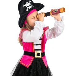 Funidelia Halloween|Disfraces*Disfraz pirata rosa para niña 10-12 años