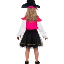 Funidelia Disfraces|Halloween*Disfraz pirata rosa para niña 3-4 años