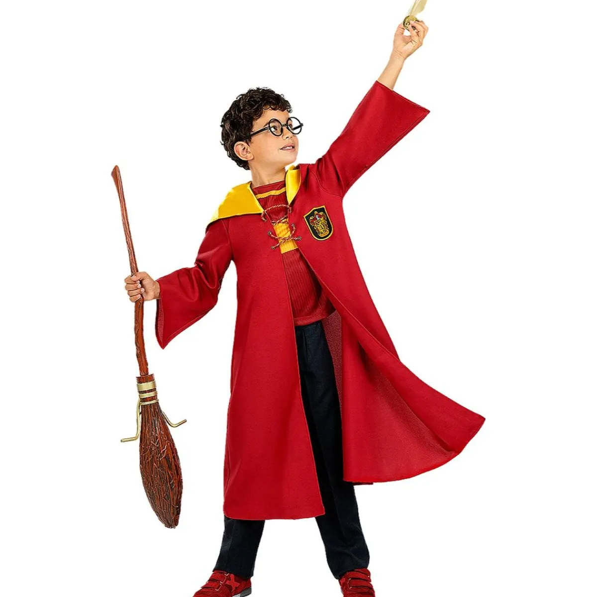 Funidelia Disfraces|Halloween*Disfraz Quidditch Gryffindor niños 5-6 años