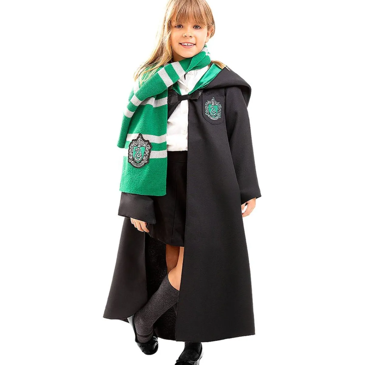 Funidelia Disfraces|Halloween*Disfraz Slytherin Harry Potter para niños 7-9 años
