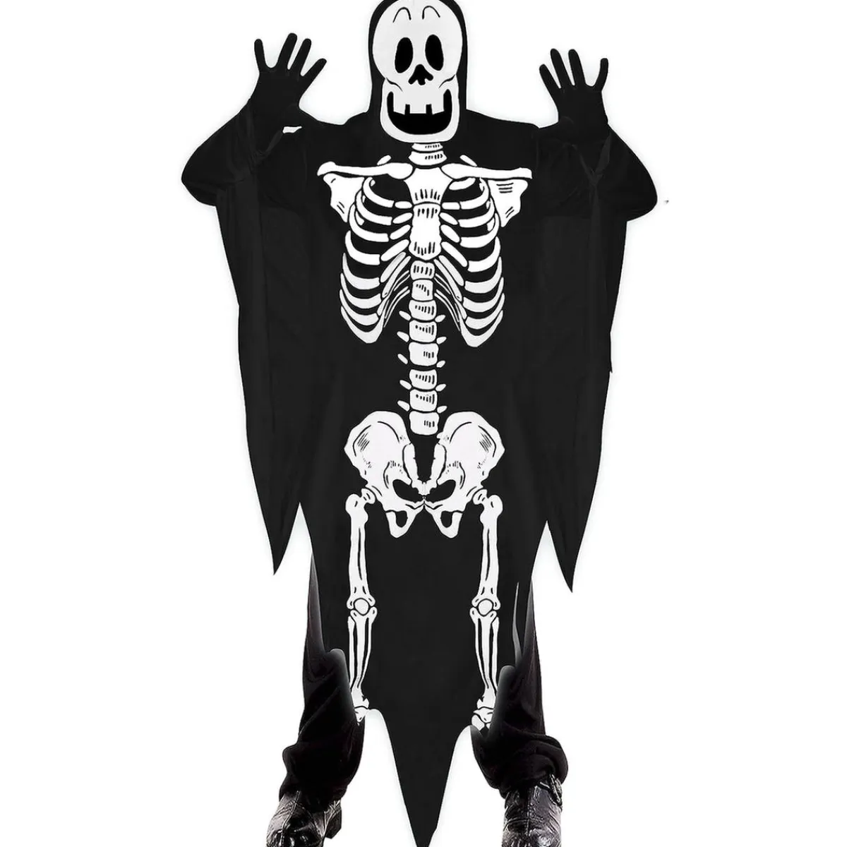 ABYSSE CORP Disfraces|Halloween*Disfraz unisex de fantasma Skeleton Ghost