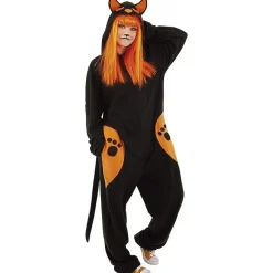 RUBIE'S Disfraces|Halloween*Disfraz unisex gato negro Kigu ㅤ