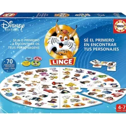 ASMODEE Juegos Y Puzzles|Friki Zone*Disney - Juego de mesa Lince, edición de personajes Disney Pixar ㅤ