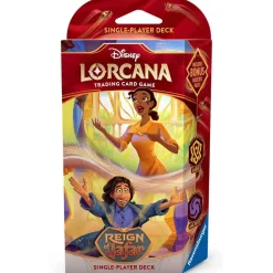 RAVENSBURGER IBÉRICA Juegos Y Puzzles|Friki Zone*Disney Lorcana Reign of Jafar - Mazo de inicio Ámbar / Amatista (inglés)