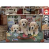 EDUCA Juegos Y Puzzles*Borras - Cachorros en el Equipaje - 500 Piezas