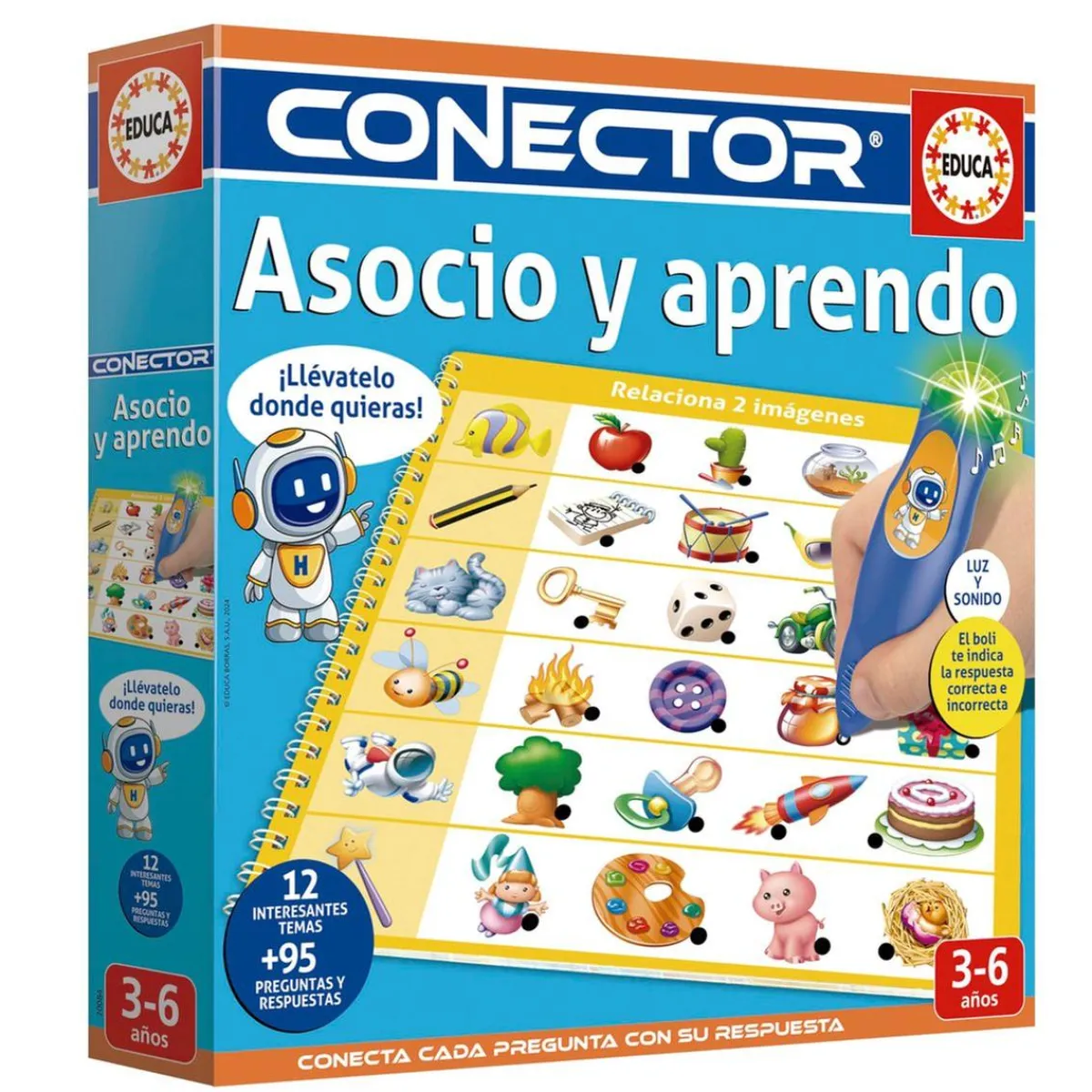 EDUCA BORRAS Juguetes Educativos Y Libros|Juegos Y Puzzles*- Conector Asocio y Aprendo