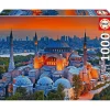 EDUCA BORRAS Juegos Y Puzzles*- Dragon Ball - Puzzle 1000 piezas Mezquita Azul Estambul con Cola Fix ㅤ