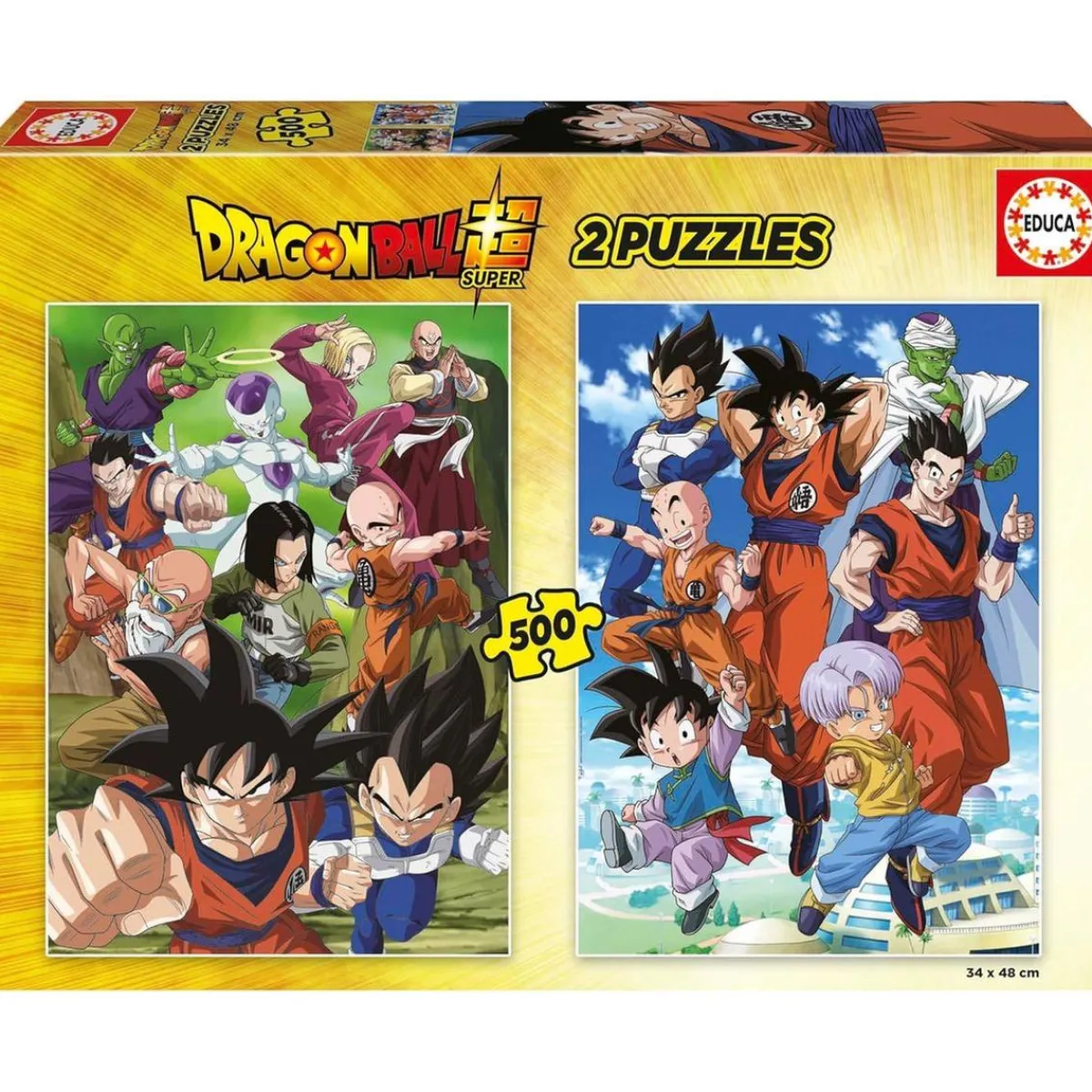 EDUCA BORRAS Juegos Y Puzzles*- DragonBallZ - Puzzle Educa 2x500 ㅤ