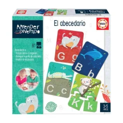 EDUCA BORRAS Juguetes Educativos Y Libros|Juegos Y Puzzles*- Juego educativo Aprender es Divertido: El Abecedario con 81 piezas ㅤ