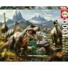 EDUCA BORRAS Juegos Y Puzzles*- Puzzle Adultos Dinosaurios Salvajes 1000 Piezas ㅤ