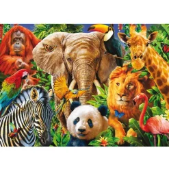 EDUCA BORRAS Juegos Y Puzzles*- Puzzle collage de animales salvajes 500 piezas ㅤ
