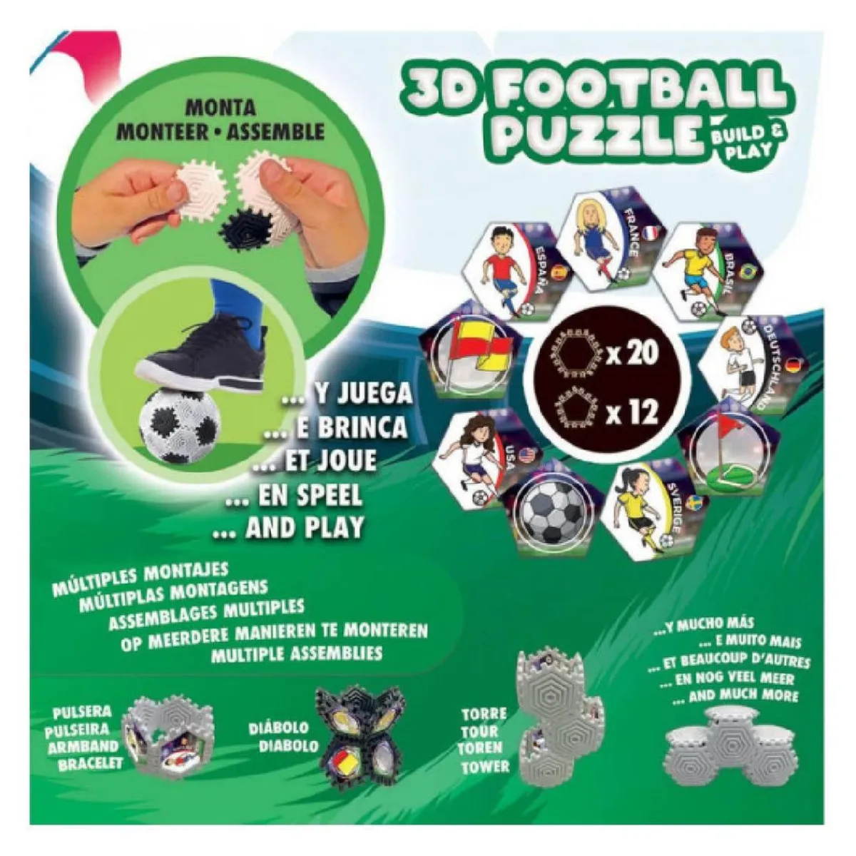 EDUCA BORRAS Juegos Y Puzzles*- Puzzle 3D fútbol