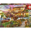 EDUCA BORRAS Juegos Y Puzzles*- Puzzle de 1500 piezas: Paseo Italiano, 85 x 60 cm, con cola fix para colgar ㅤ