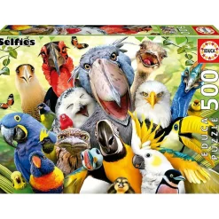 EDUCA BORRAS Juegos Y Puzzles*- Puzzle de pajarito: 500 piezas, 48x34 cm con Cola Fix para montaje ㅤ