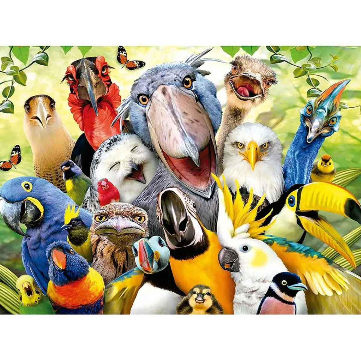 EDUCA BORRAS Juegos Y Puzzles*- Puzzle de pajarito: 500 piezas, 48x34 cm con Cola Fix para montaje ㅤ
