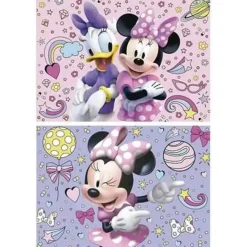 EDUCA BORRAS Juegos Y Puzzles*- Set de 2 Puzzles Minnie: 48 piezas cada uno, 28x20 cm montados ㅤ