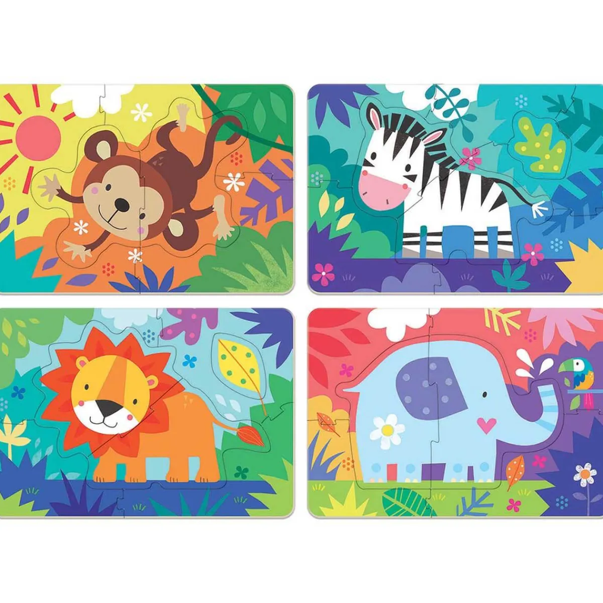 EDUCA BORRAS Juegos Y Puzzles*Educa Borrás - Animales de la selva - My first 4 puzzles