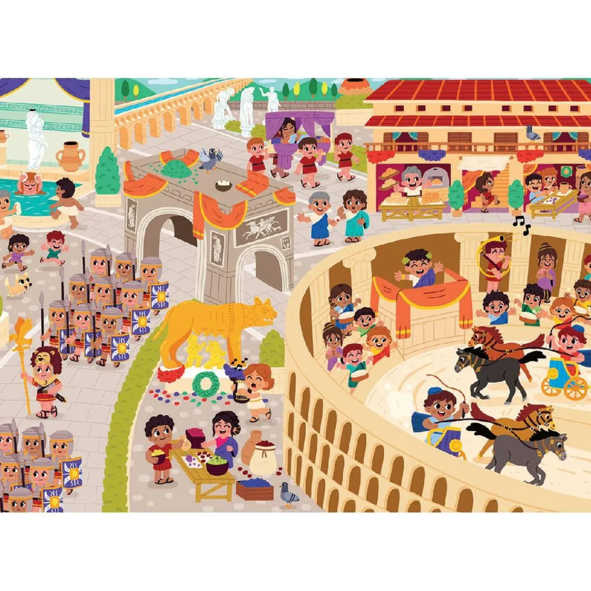 EDUCA BORRAS Juegos Y Puzzles*Educa Borrás - Antigua Roma - Puzzle 300 piezas Happy Learning