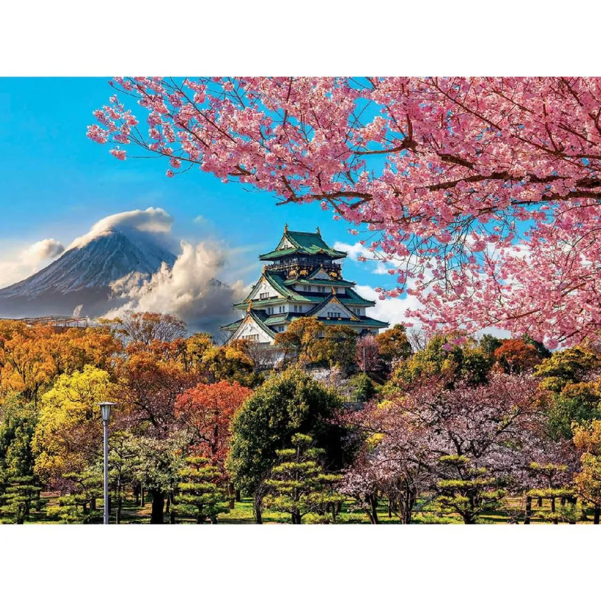 EDUCA BORRAS Juegos Y Puzzles*Educa Borrás - Castillo de Osaka, Japón - Puzzle 2000 piezas