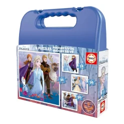 EDUCA BORRAS Juegos Y Puzzles*Educa Borrás - Frozen - Pack 4 Puzzles Progresivos Frozen 2