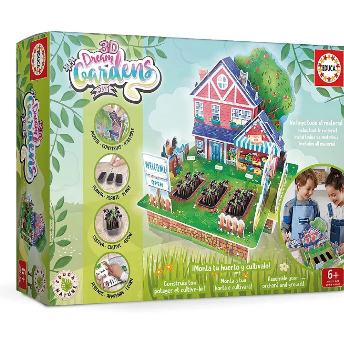 EDUCA BORRAS Steam*Educa Borrás - Huerto 3D Dream Gardens 2 en 1