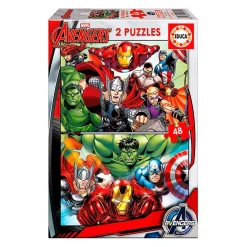 EDUCA Juegos Y Puzzles*Borrás - Los Vengadores - Puzzle 2x48 Piezas
