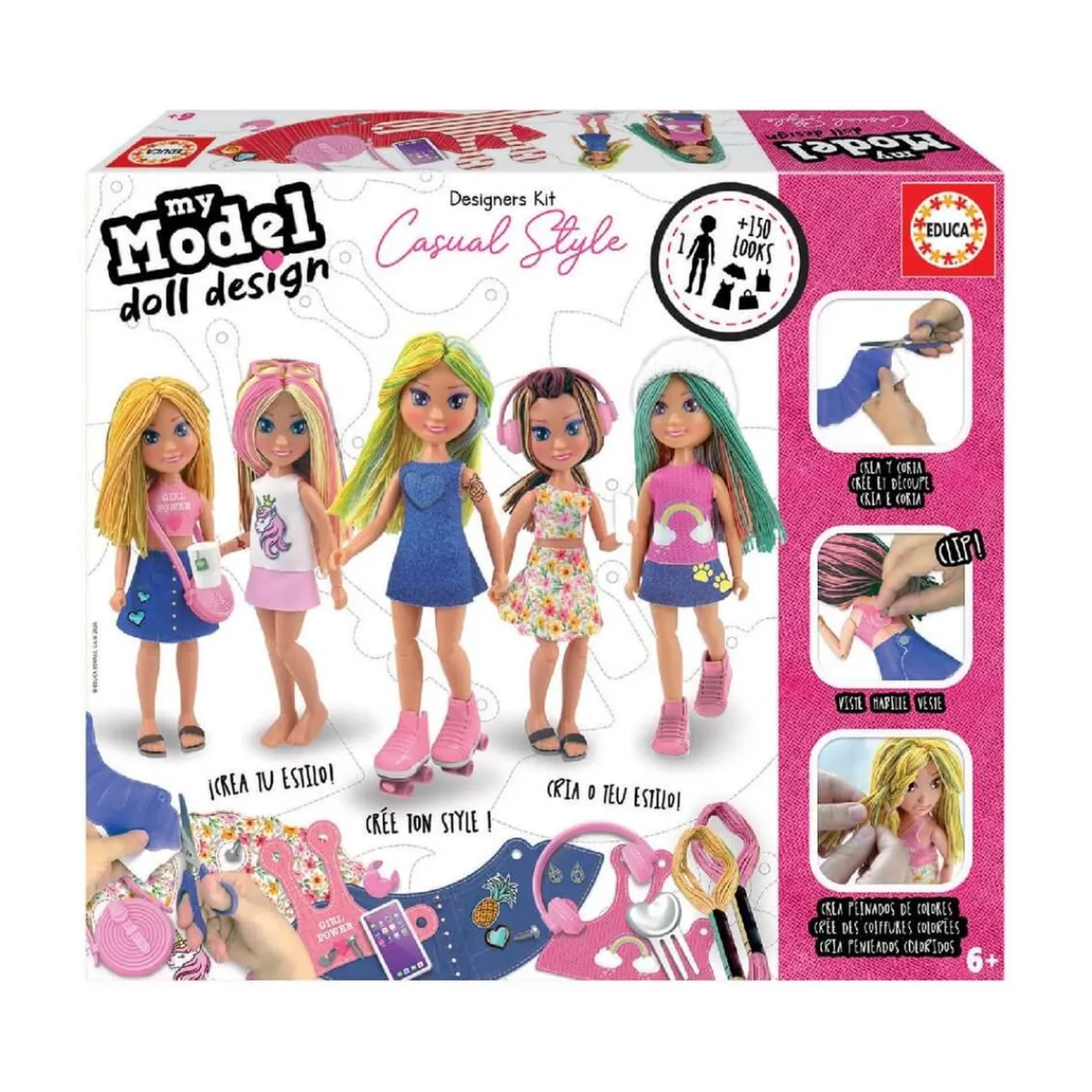 EDUCA BORRAS Arte Y Manualidades*Educa Borrás - My Model Doll Design Casual