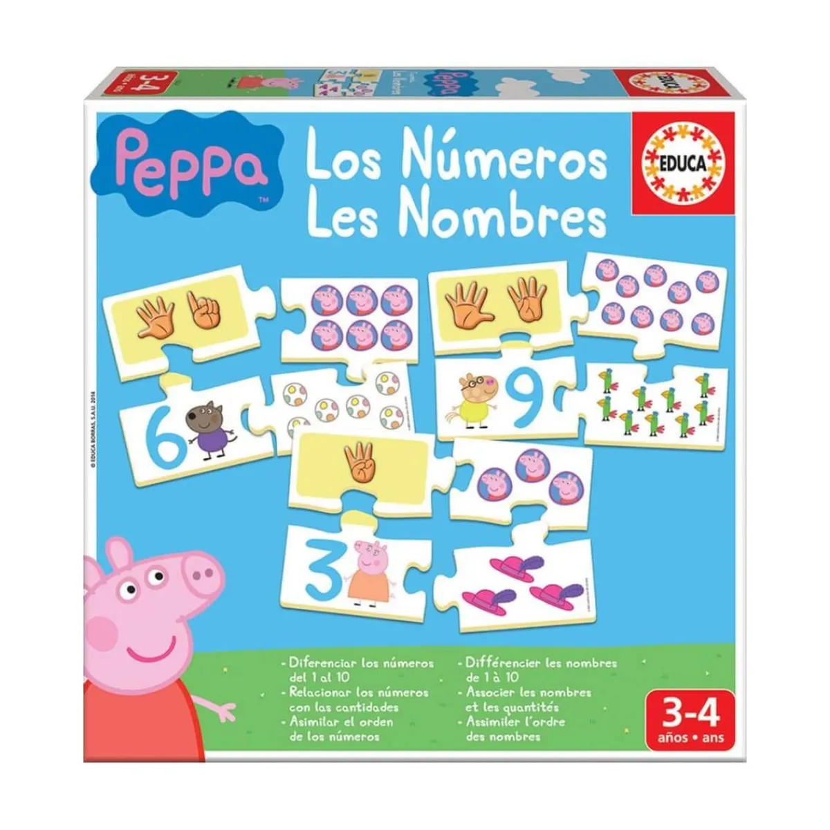 EDUCA Juguetes Educativos Y Libros|Juegos Y Puzzles*Borrás - Peppa Pig - Aprendo los Números