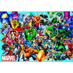 EDUCA Juegos Y Puzzles*Borrás - Puzzle 1000 Piezas "Los Héroes De Marvel