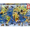 EDUCA BORRAS Juegos Y Puzzles*educa borrás - Puzzle Fauna Amenazada 500 Piezas Adultos ㅤ