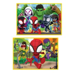 EDUCA BORRAS Juegos Y Puzzles*Educa Borrás - Spidey y su Superequipo - Pack puzzles de madera 2x25 piezas