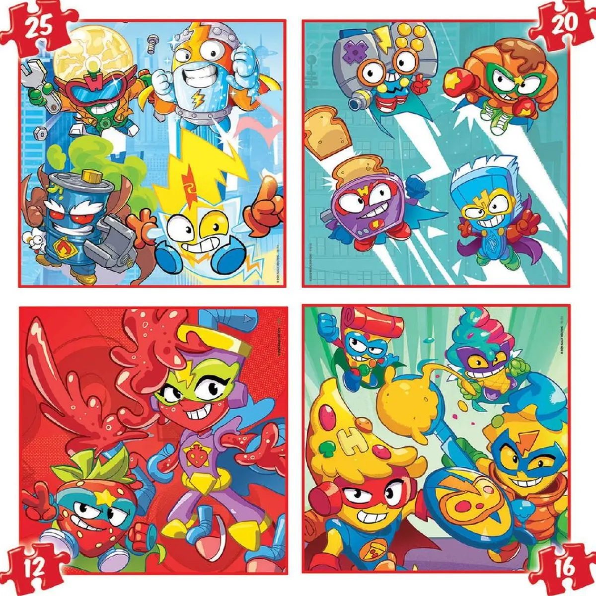 EDUCA BORRAS Juegos Y Puzzles*Educa Borrás - SuperThings - Maleta con 4 puzzles progresivos