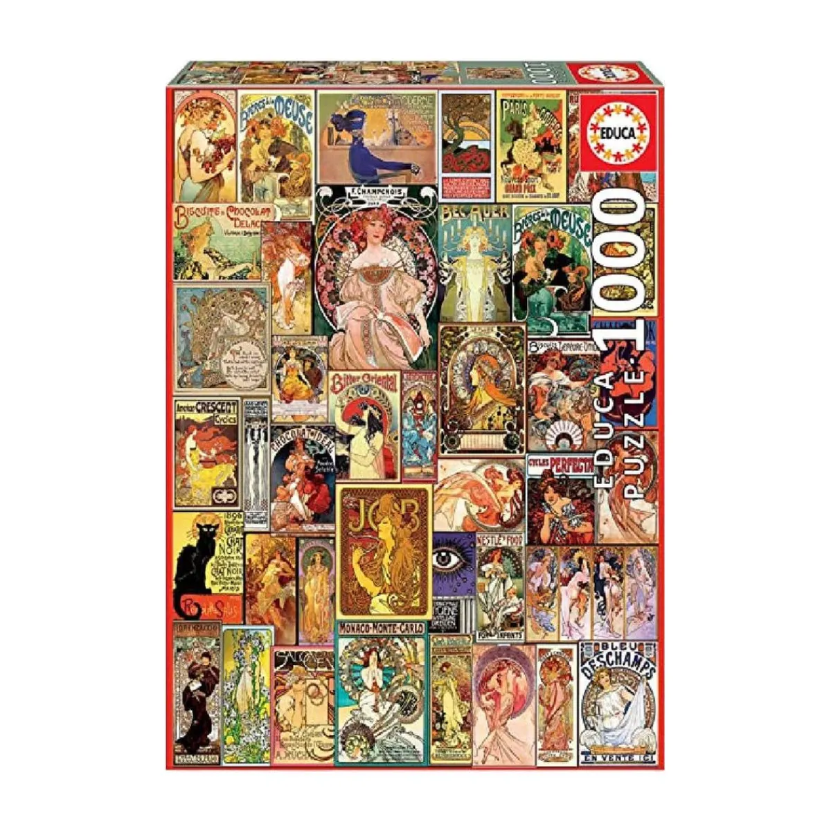 EDUCA BORRAS Juegos Y Puzzles*Educa Borrás - Collage Art Nouveau - Puzzle 1000 piezas