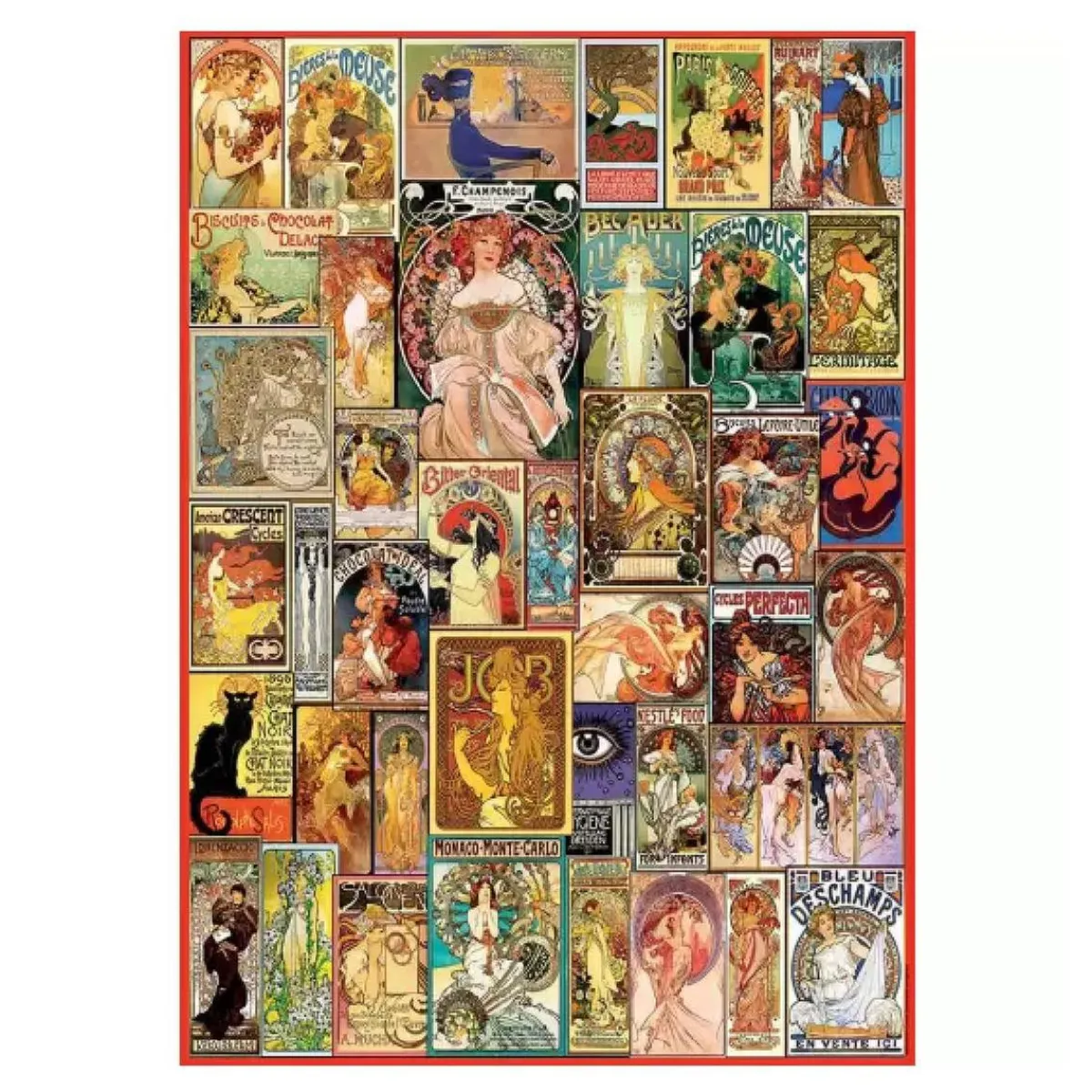 EDUCA BORRAS Juegos Y Puzzles*Educa Borrás - Collage Art Nouveau - Puzzle 1000 piezas