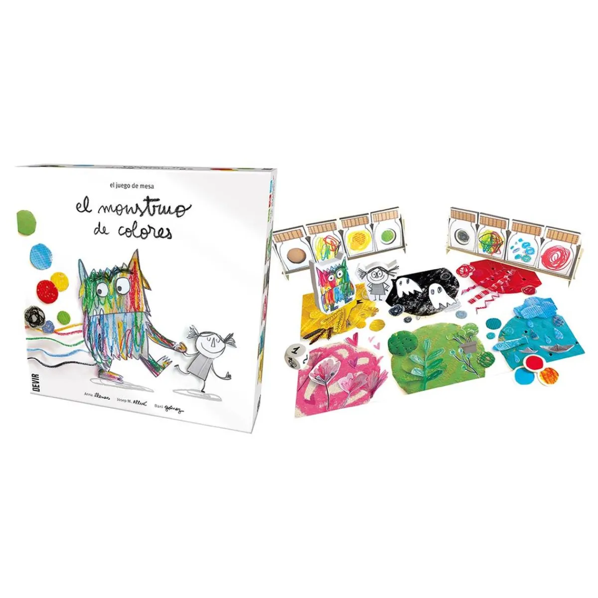 DEVIR Juguetes Educativos Y Libros|Juegos Y Puzzles*El Monstruo de Colores - Juego de Mesa