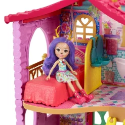 BARBIE Muñecas*Enchantimals - muñeca Danessa Deer con casa de ciervos