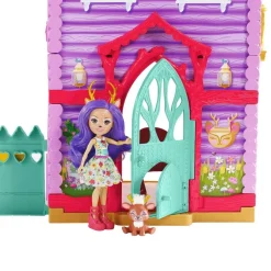 BARBIE Muñecas*Enchantimals - muñeca Danessa Deer con casa de ciervos