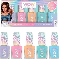 RAVENSBURGER IBÉRICA Estilo De Vida*Esmalte de uñas Multicolor Pack de 5 botes Wow Generation ㅤ
