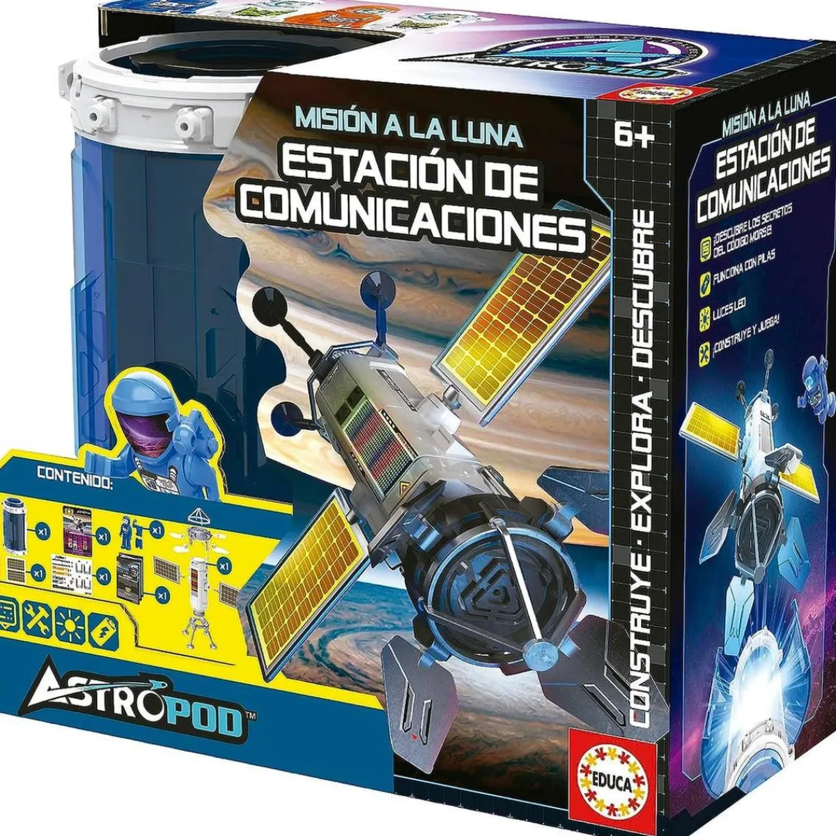 EDUCA Steam*Estación de comunicaciones espaciales Astropod para construir y descifrar código Morse ㅤ