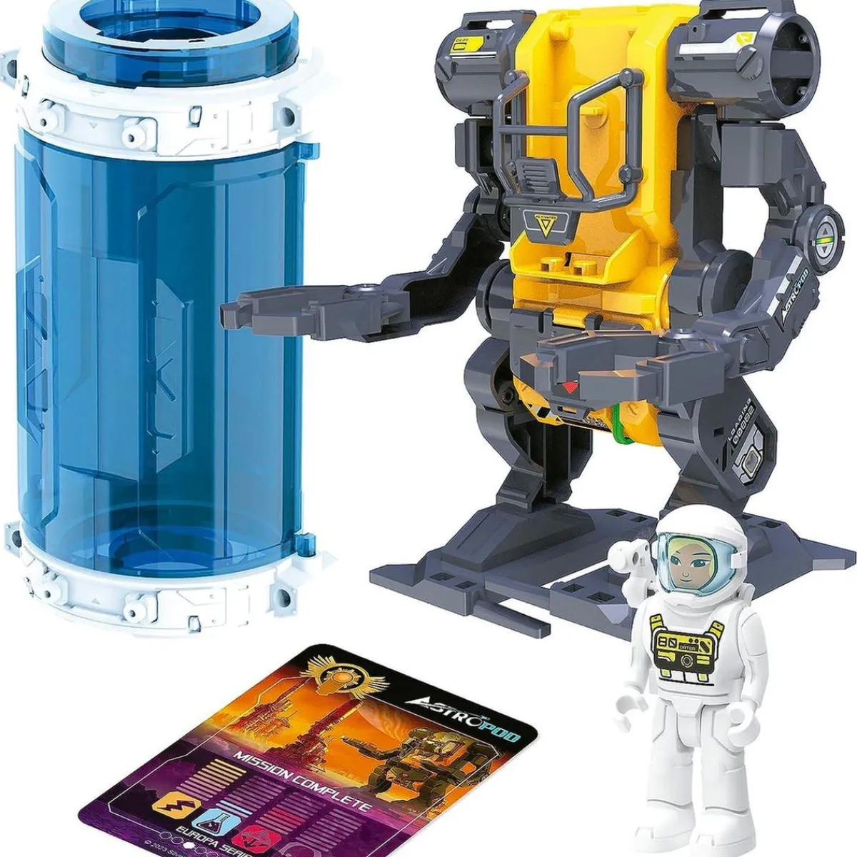 EDUCA Steam*Exoesqueleto astropod: construye, juega y observa tu robot cobrar vida con motor a pilas ㅤ