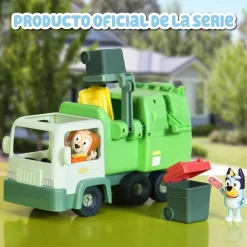FAMOSA Coleccionables Y Mini Mundos*- Bluey - Camión de juguete educativo sobre reciclaje con figura de perrito y accesorios ㅤ