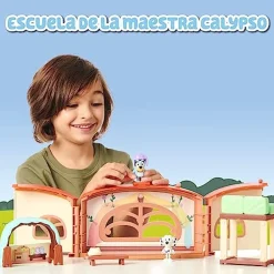 FAMOSA Coleccionables Y Mini Mundos*- Bluey - Pack 4 Figuras articuladas de personajes de Serie de Dibujos Animados ㅤ