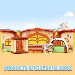 FAMOSA Coleccionables Y Mini Mundos*- Bluey - Pack 4 Figuras articuladas de personajes de Serie de Dibujos Animados ㅤ