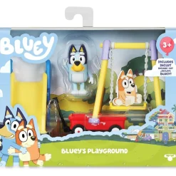 FAMOSA Coleccionables Y Mini Mundos*- Bluey - Set de Juguete Parque Mini Playset con Figura articulada de Perrito, Serie de Dibujos Animados ㅤ