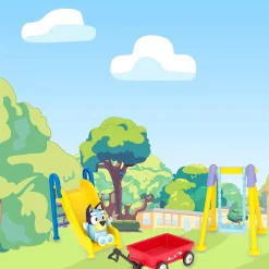 FAMOSA Coleccionables Y Mini Mundos*- Bluey - Set de Juguete Parque Mini Playset con Figura articulada de Perrito, Serie de Dibujos Animados ㅤ